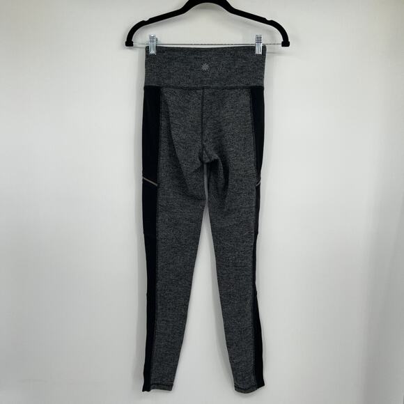 Athleta Gray Black Herringbone Metro Drifter High Rise Leggings Size XS - Picture 4 of 6